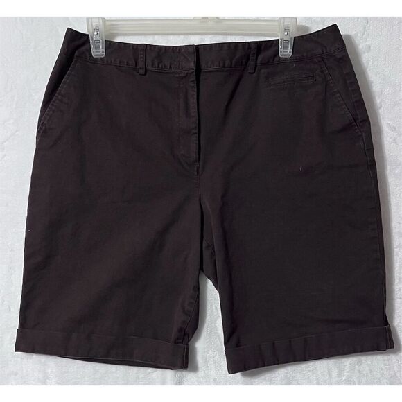 Talbots Pants - Talbots Women's Stretch Chino Shorts Brown Size 18 Casual